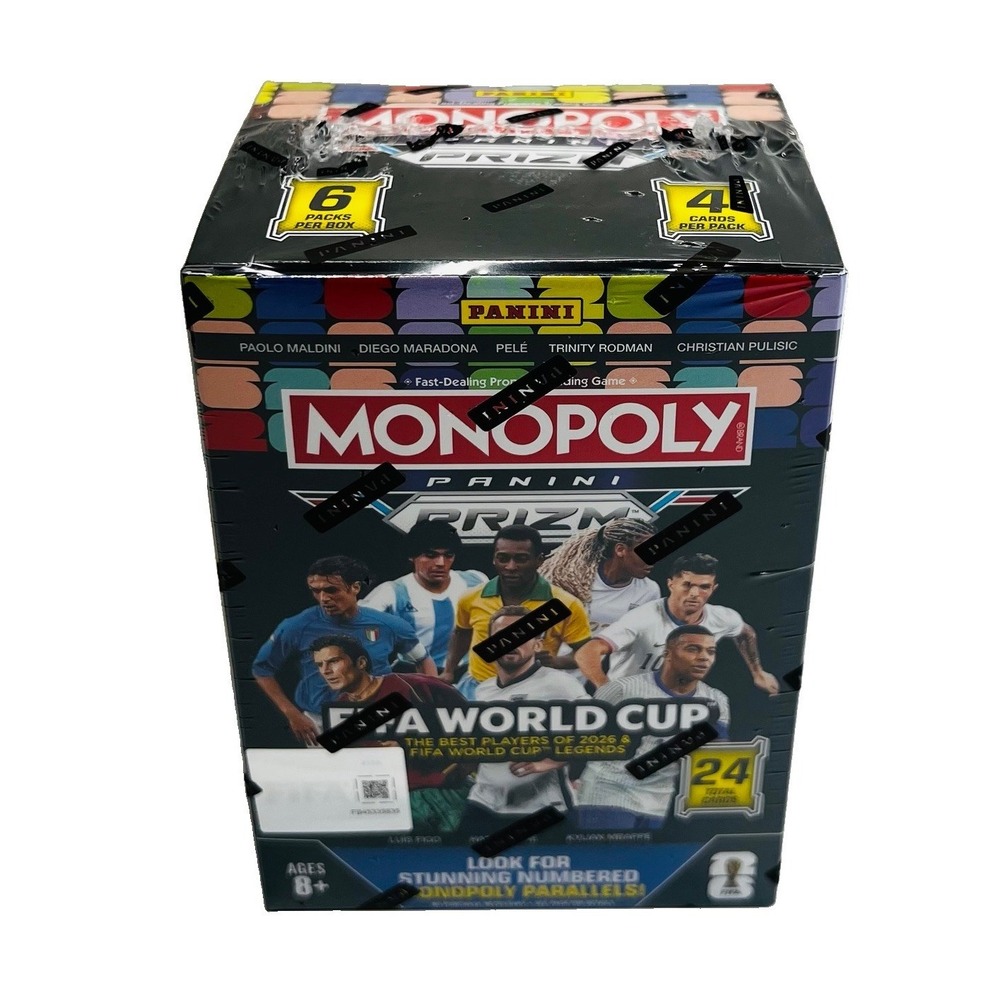 2026 PANINI PRIZM MONOPOLY FIFA WORLD CUP 2026 Trading Card SOCCER BLASTER BOX